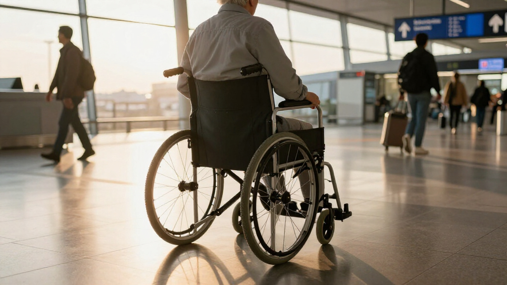 travel wheelchair for airports premium lightweight