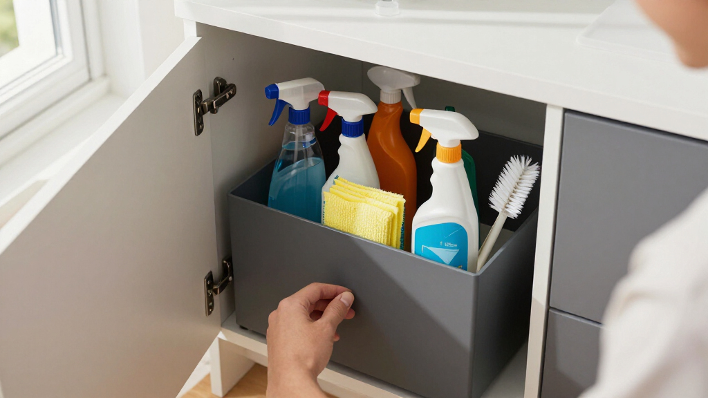 best storage cabinet for cleaning supplies