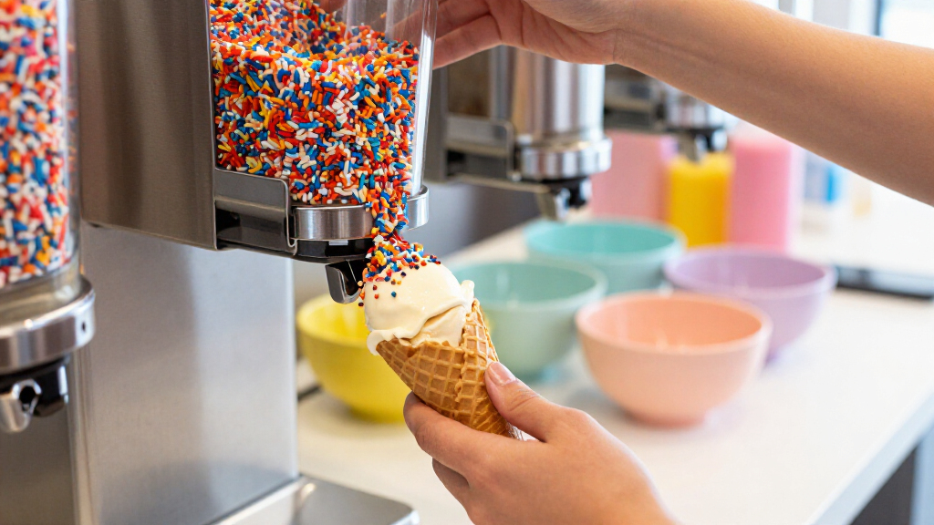 ice cream topping dispensers