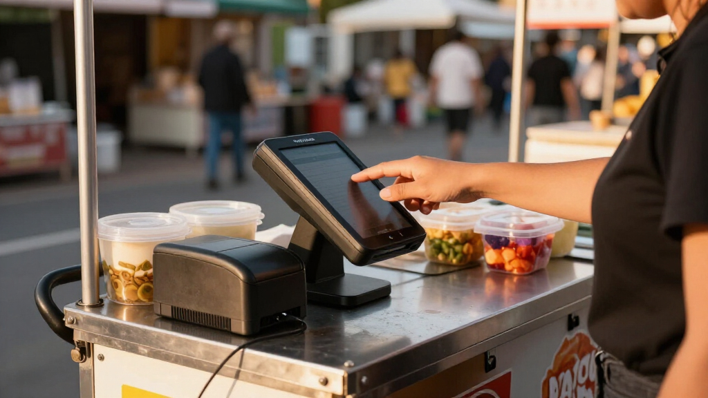 best POS terminal with kitchen printer for mobile food business