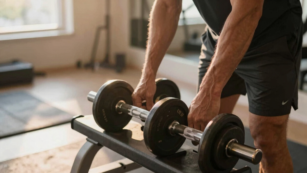 adjustable dumbbell set