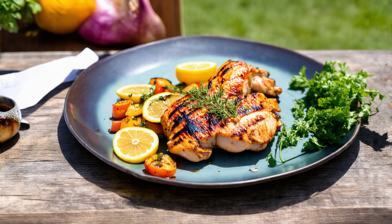 Savor the Zest: Deliciously Grilled Lemon Herb Chicken Recipe