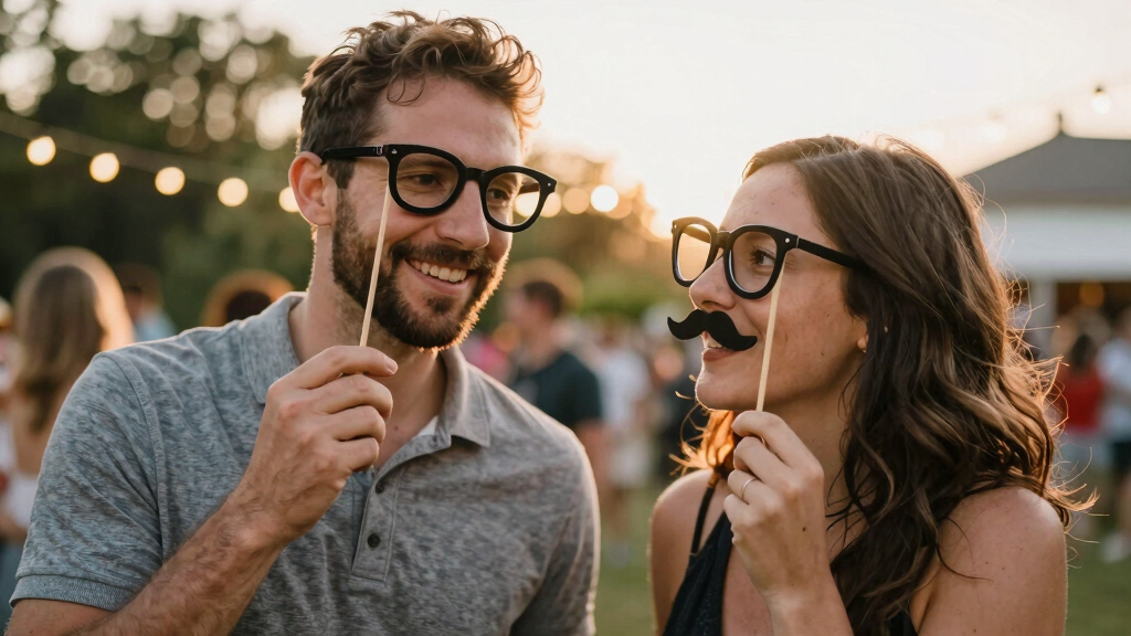 couples photo booth props
