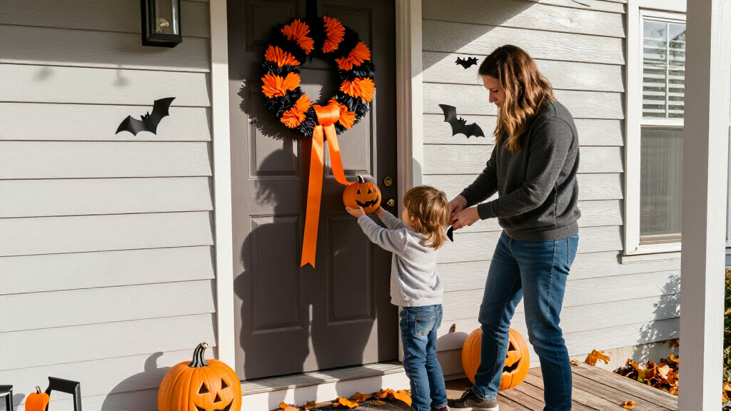 Halloween door decorations