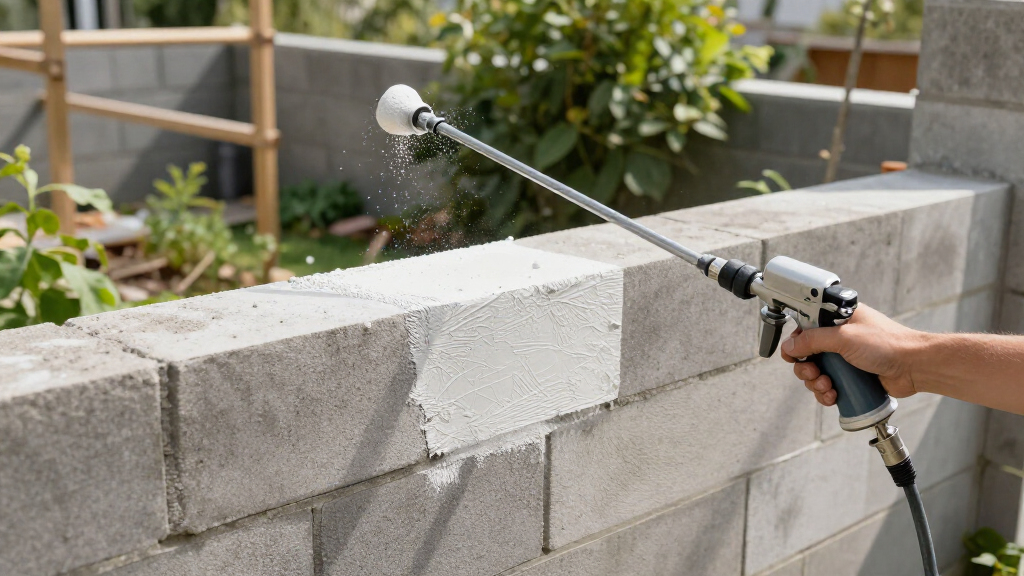 airless sprayer for block walls