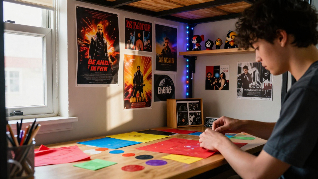 pop culture-themed dorm decor