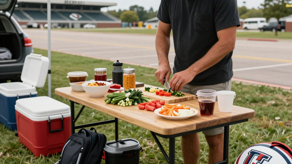 best outdoor prep table for tailgate parties