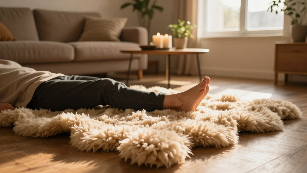 sheepskin rug large