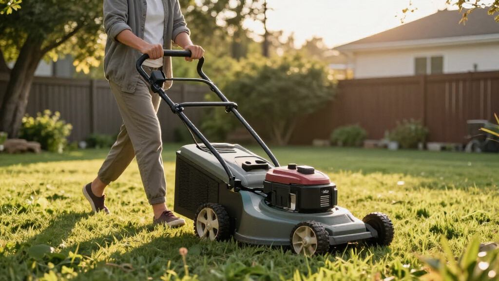 cordless electric lawn mowers with selfpropel