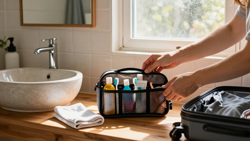 travel toiletry bags with compartments