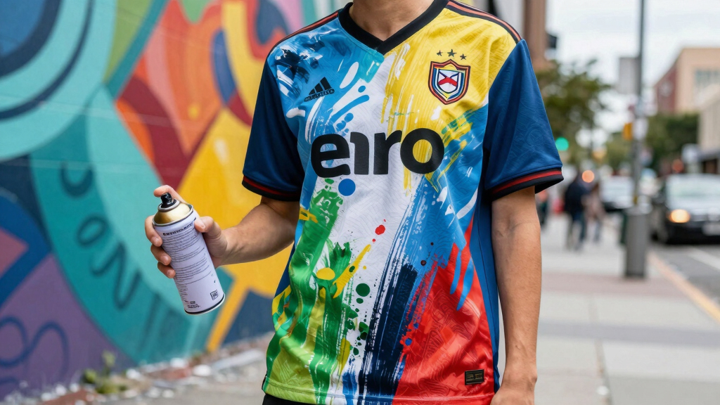 art-inspired soccer fan apparel
