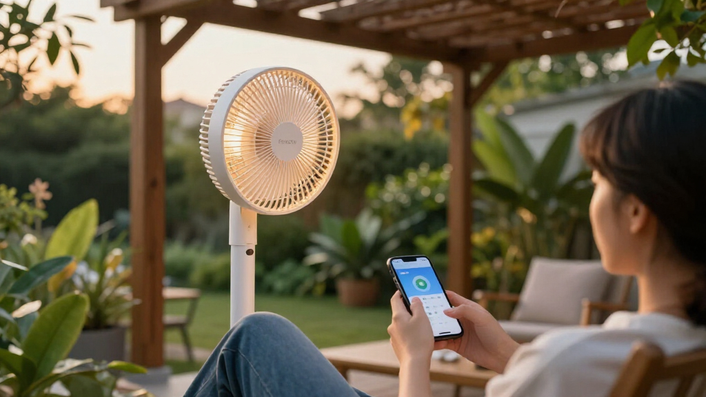 smart gazebo fan with app control