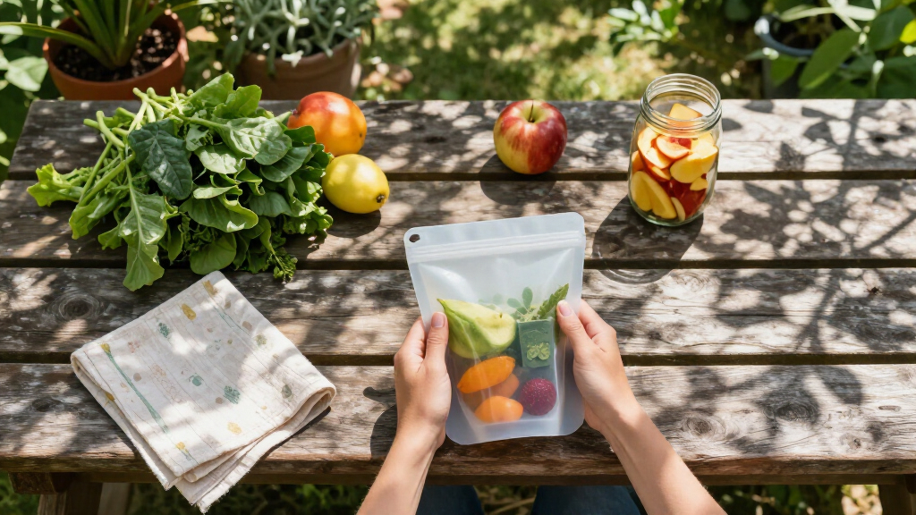 silicone reusable food pouch