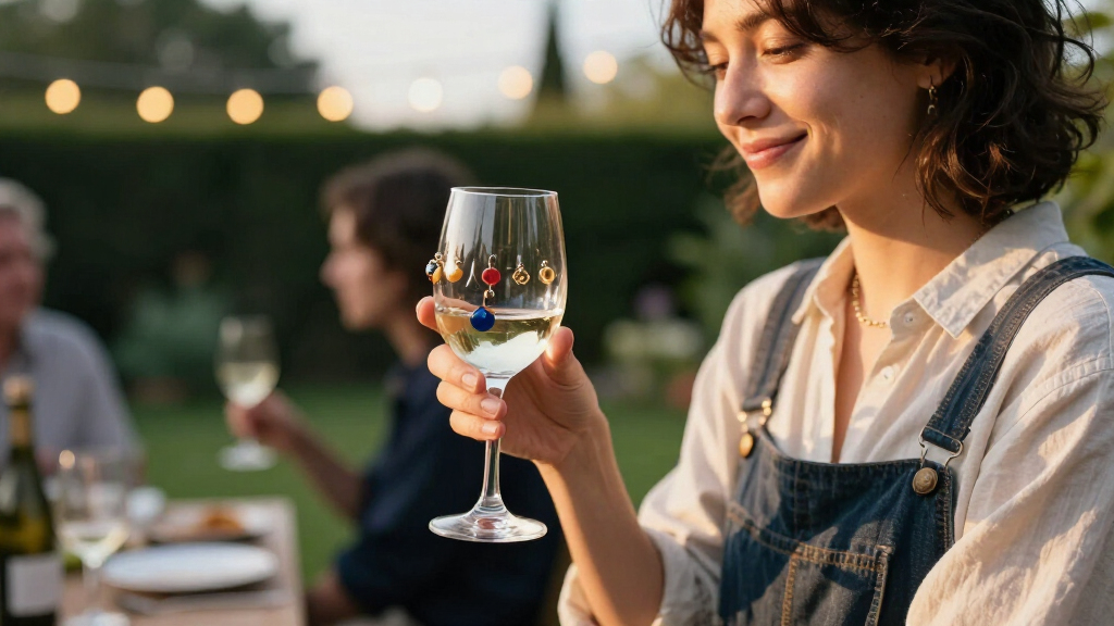 best wine glass charms