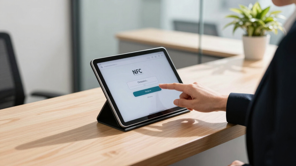 best nfc tablet kiosk for office check-ins
