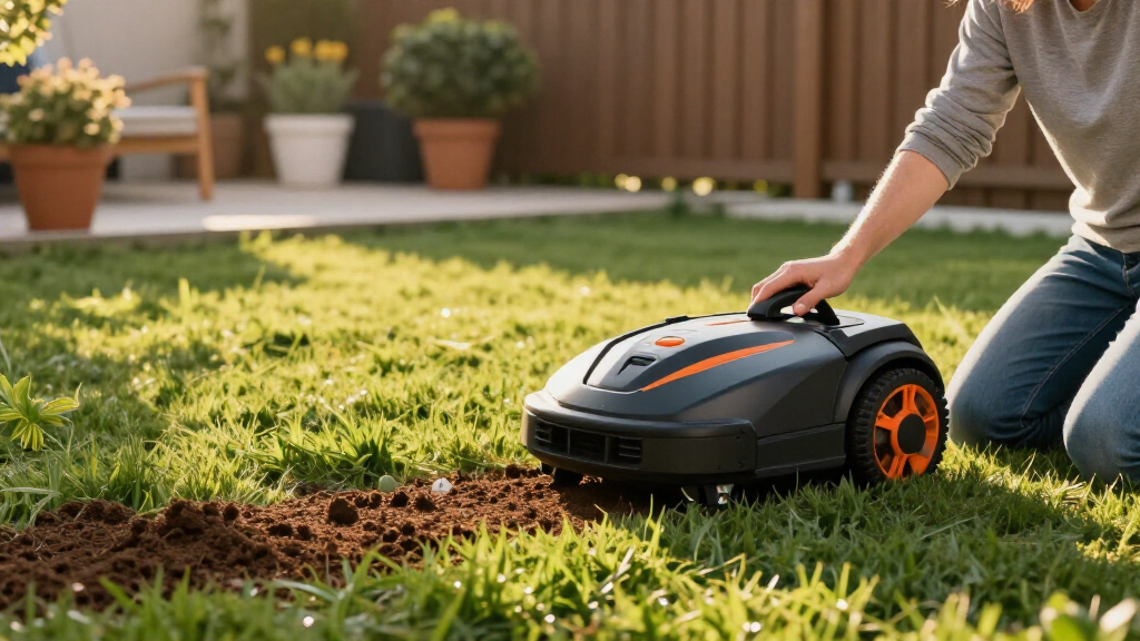 robotic lawn mower for new sod