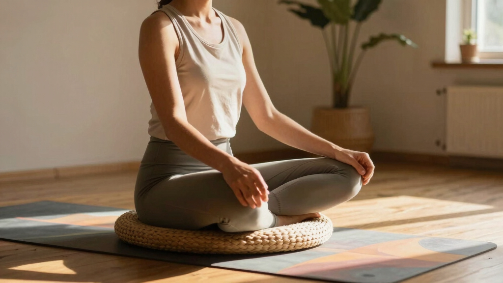 meditation cushions and mats