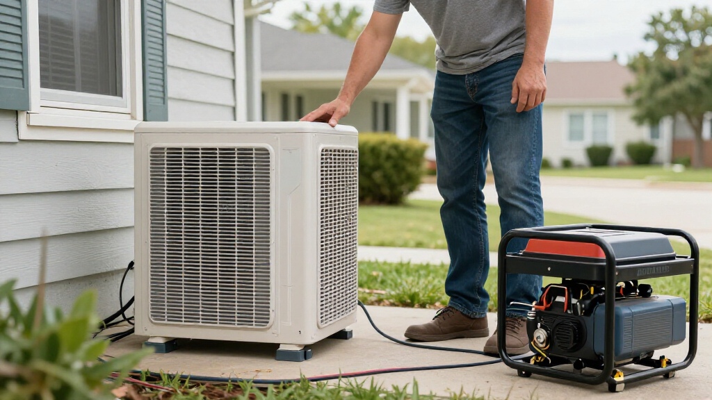 inverter window ac to run on a generator