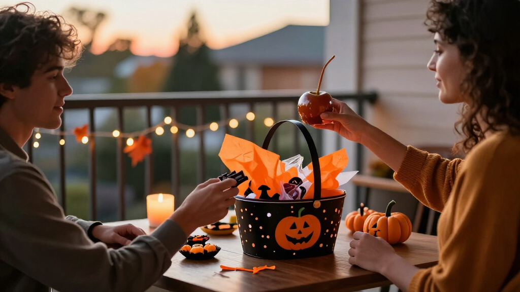 Halloween date night gift baskets