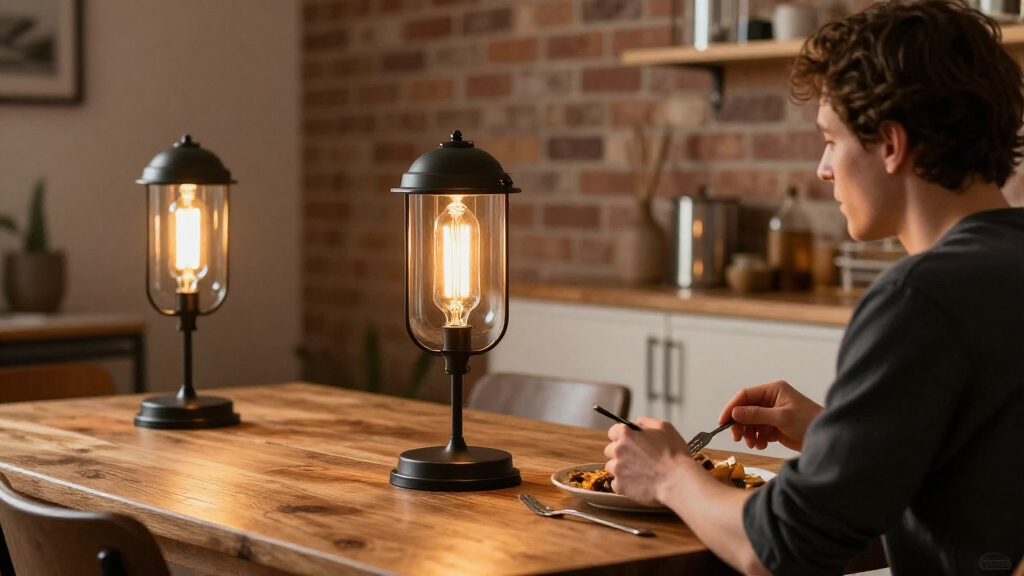 industrial-style table lamps