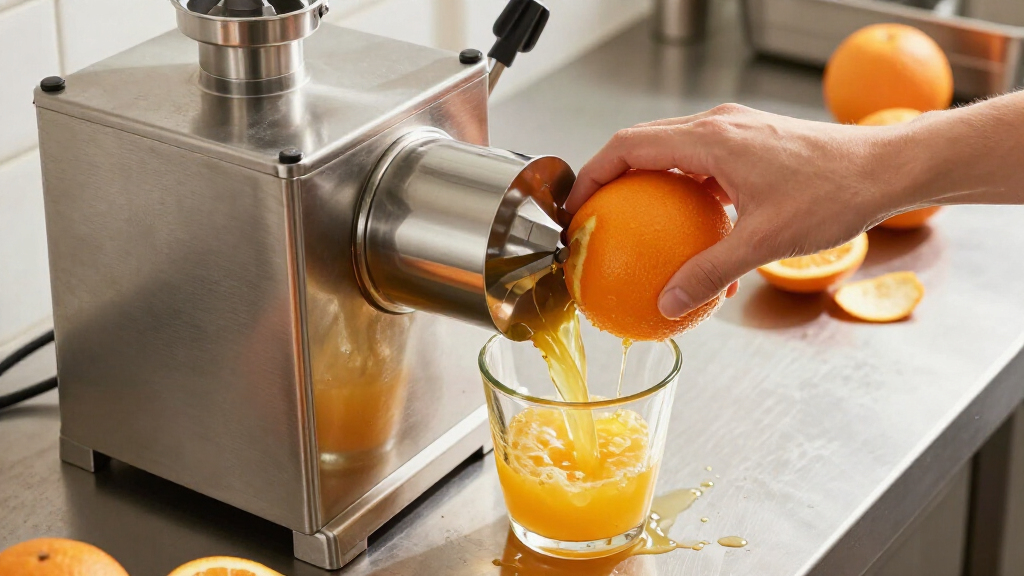 industrial citrus juicer stainless steel