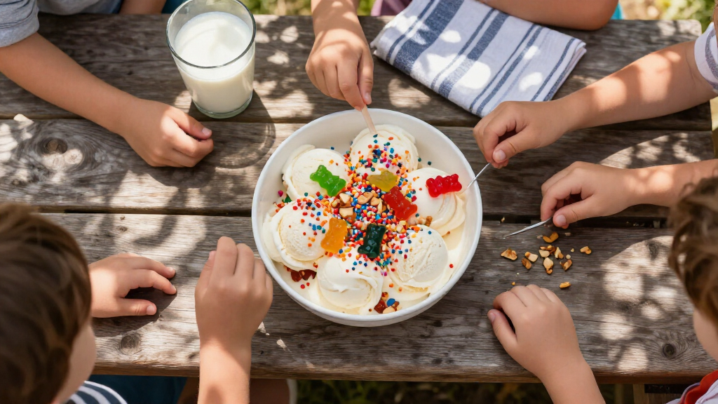 ice cream toppings for school parties