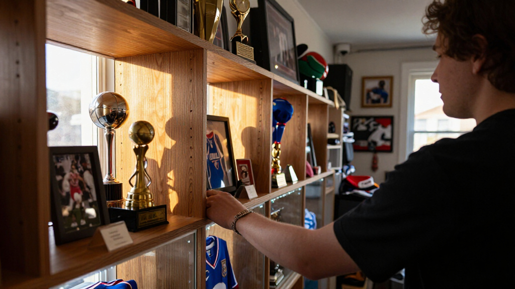 best led display shelves for memorabilia room