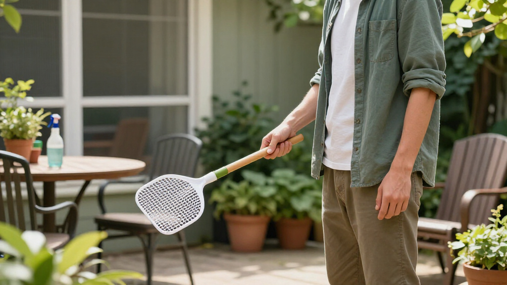way to control flies outdoors