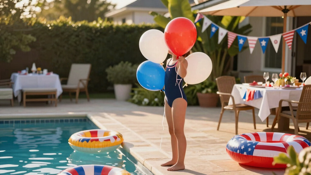 patriotic pool party decorations
