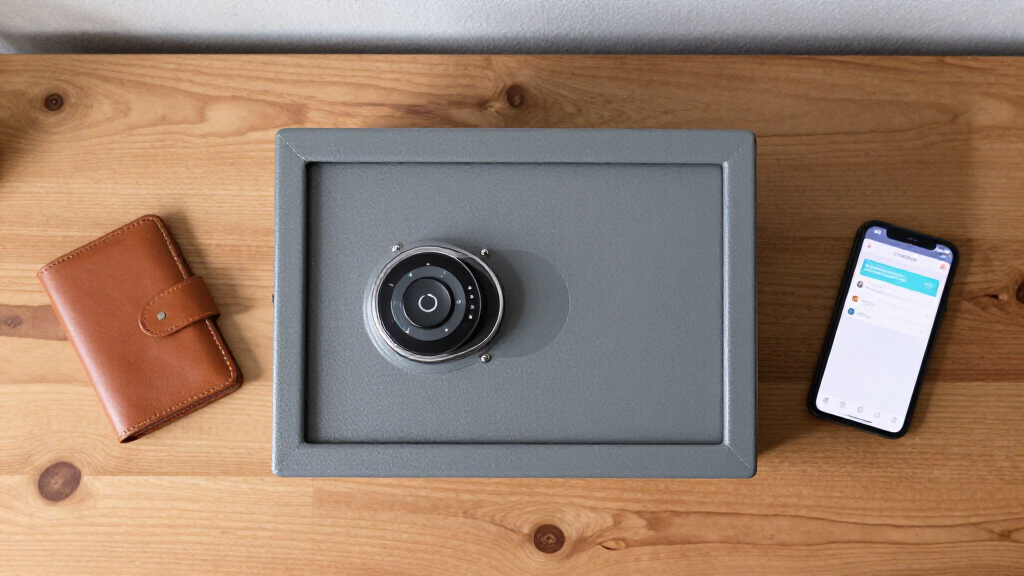 wall safe with biometric lock
