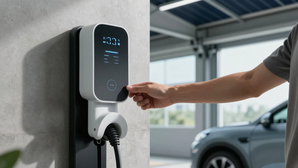 ev charger with display