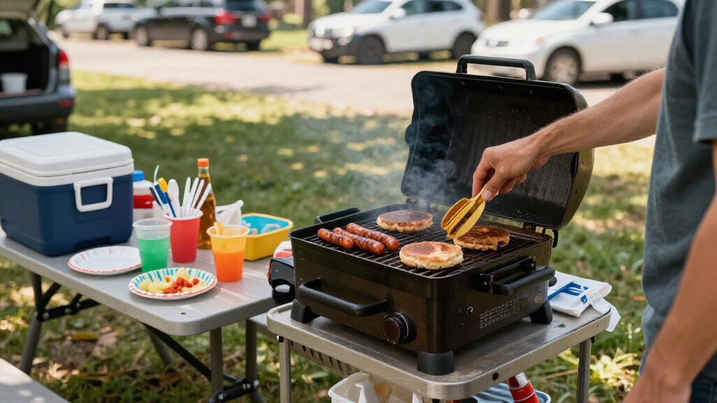 outdoor portable tailgating grills