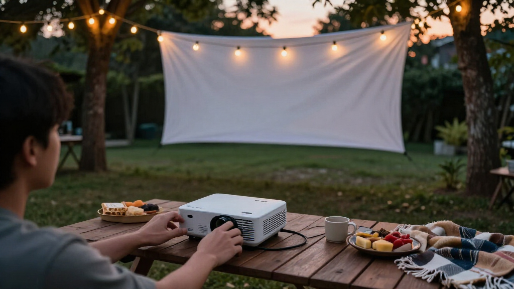outdoor movie projectors