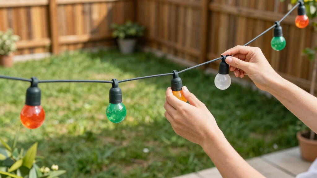 patriotic outdoor string lights