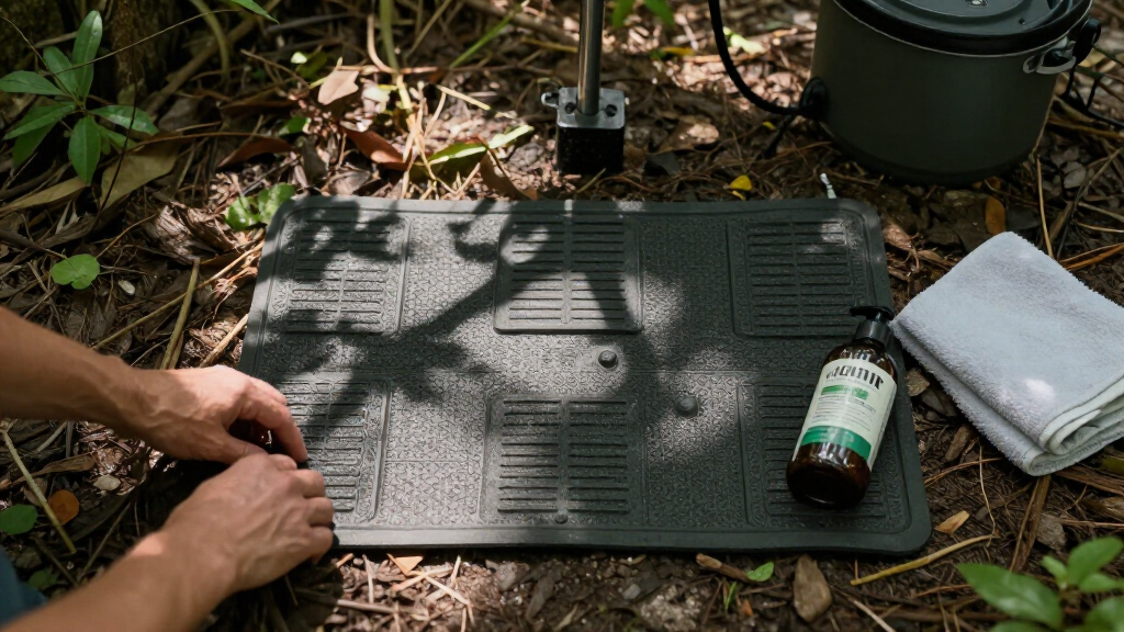 best shower floor mats for campsite showers