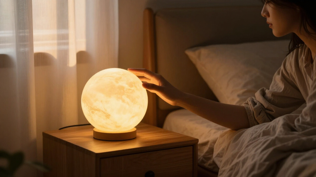 moon lamps for dreamy bedrooms