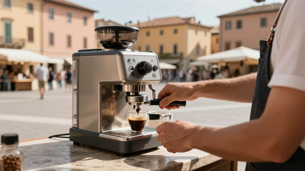 espresso machine with grinder