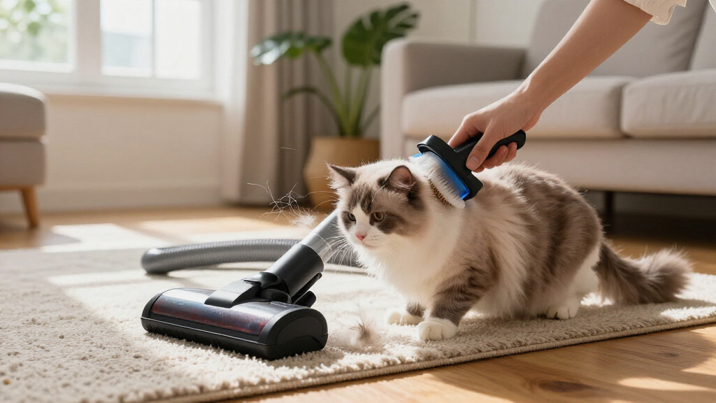 cat grooming vacuum for long haired cats