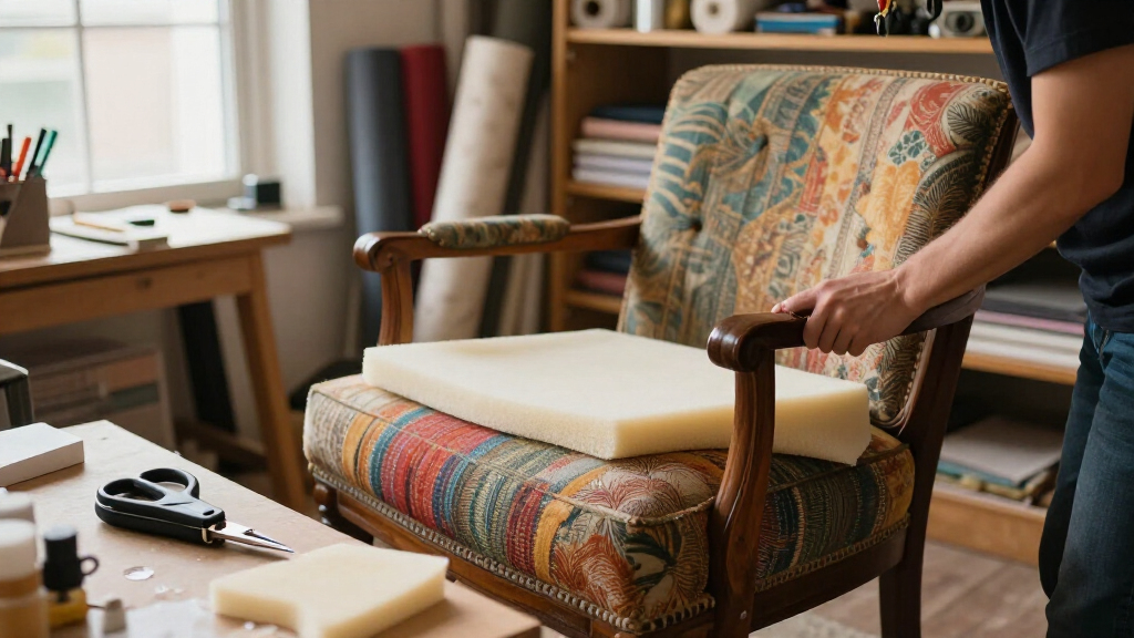 upholstery tutorials for vintage chair restoration