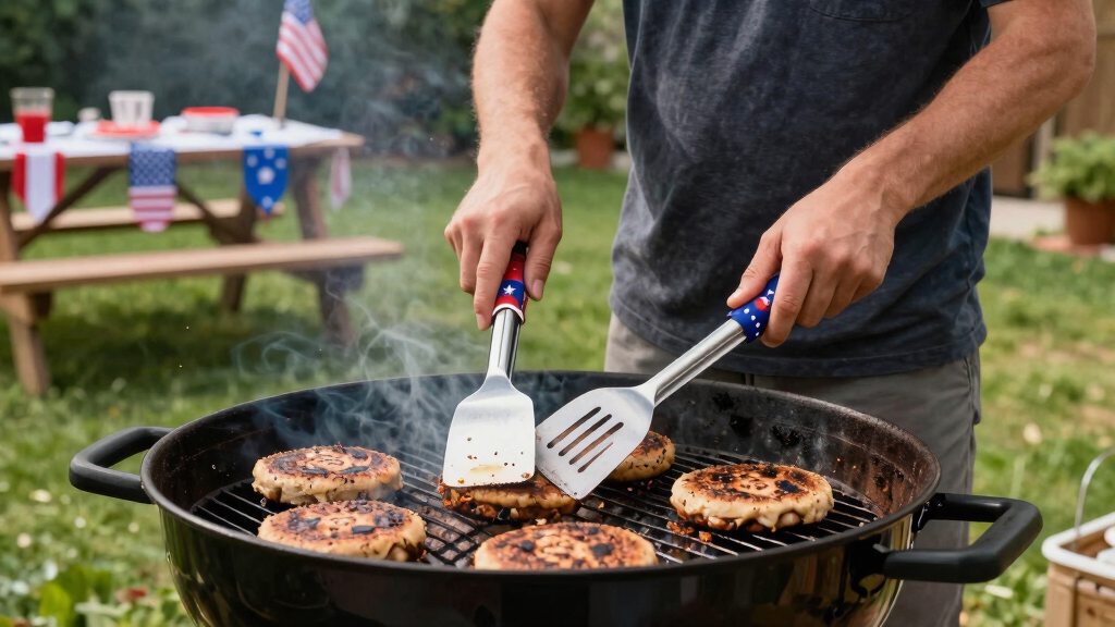 patriotic grilling tools