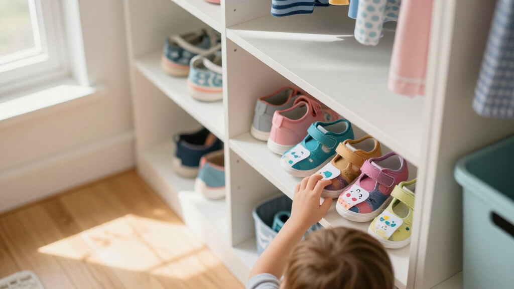 shoe name labels for kids