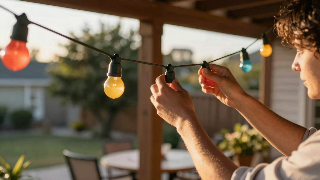 patriotic outdoor string lights