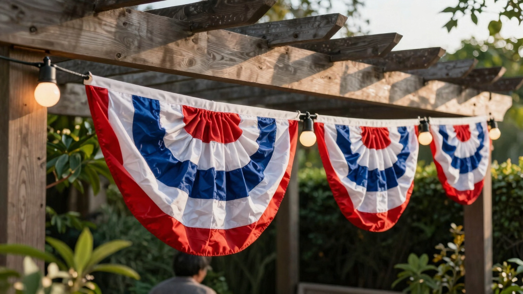 patriotic outdoor string lights