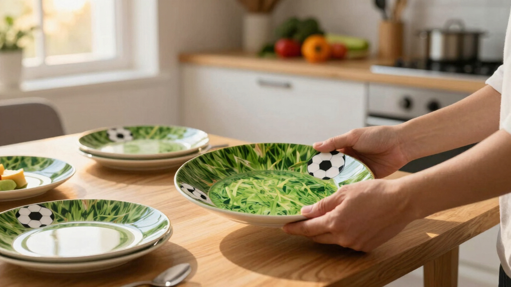 soccer-themed dinnerware sets