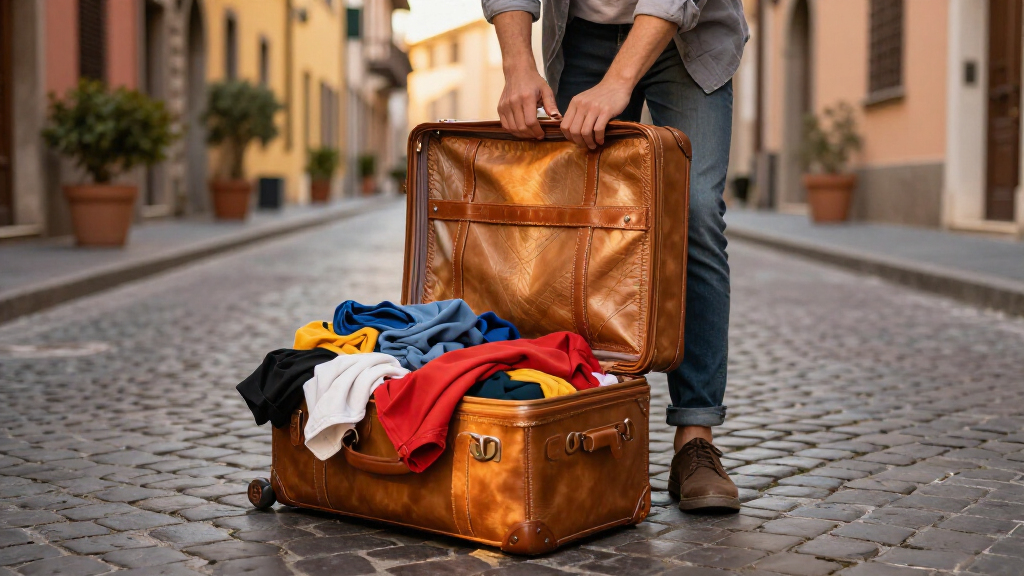 suitcase for italy travel
