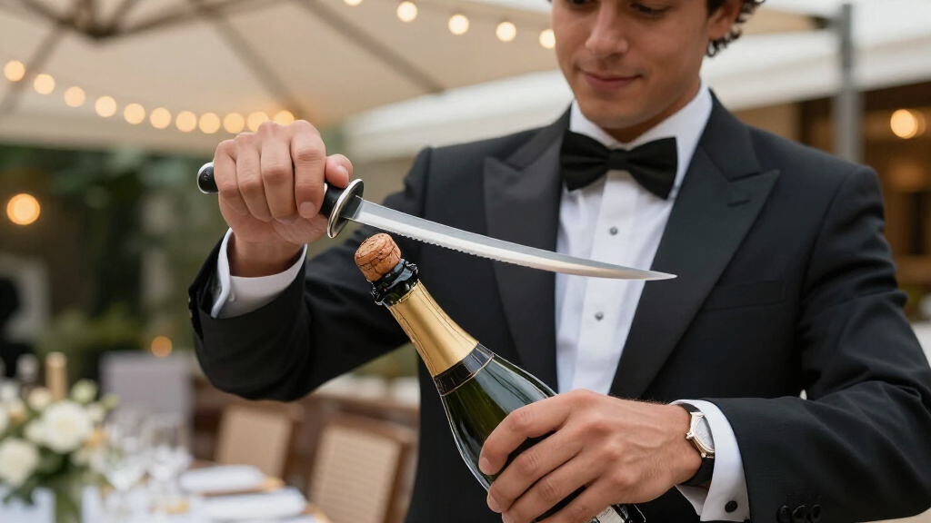champagne saber set premium