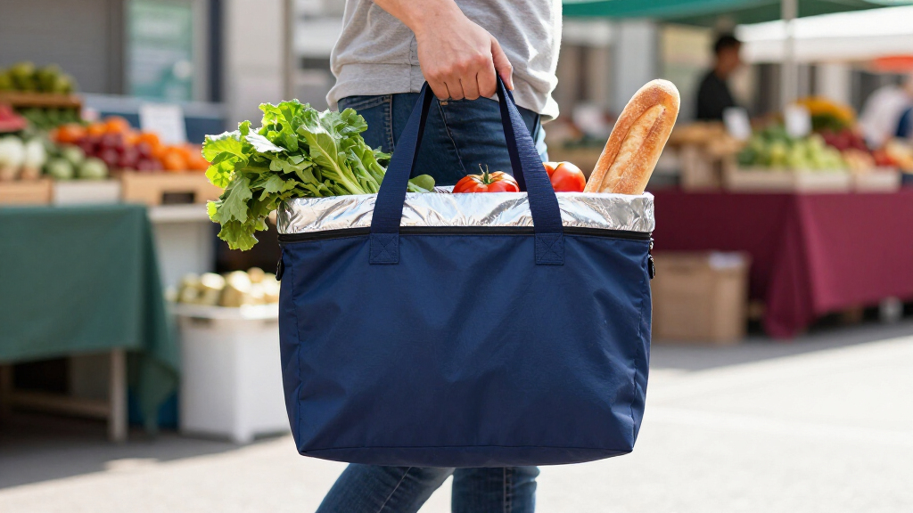 premium insulated grocery tote