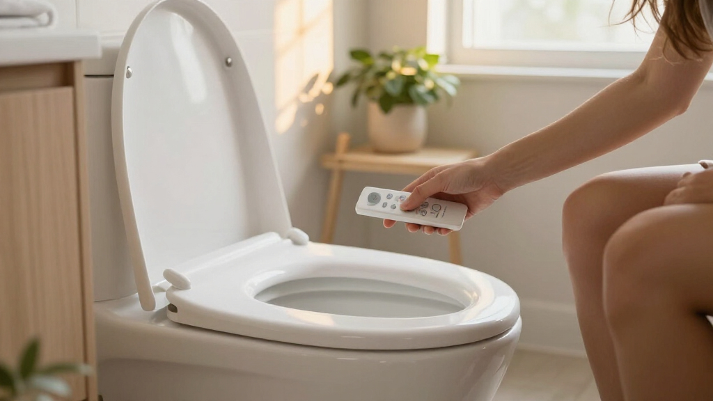 bidet toilet seat with wireless remote