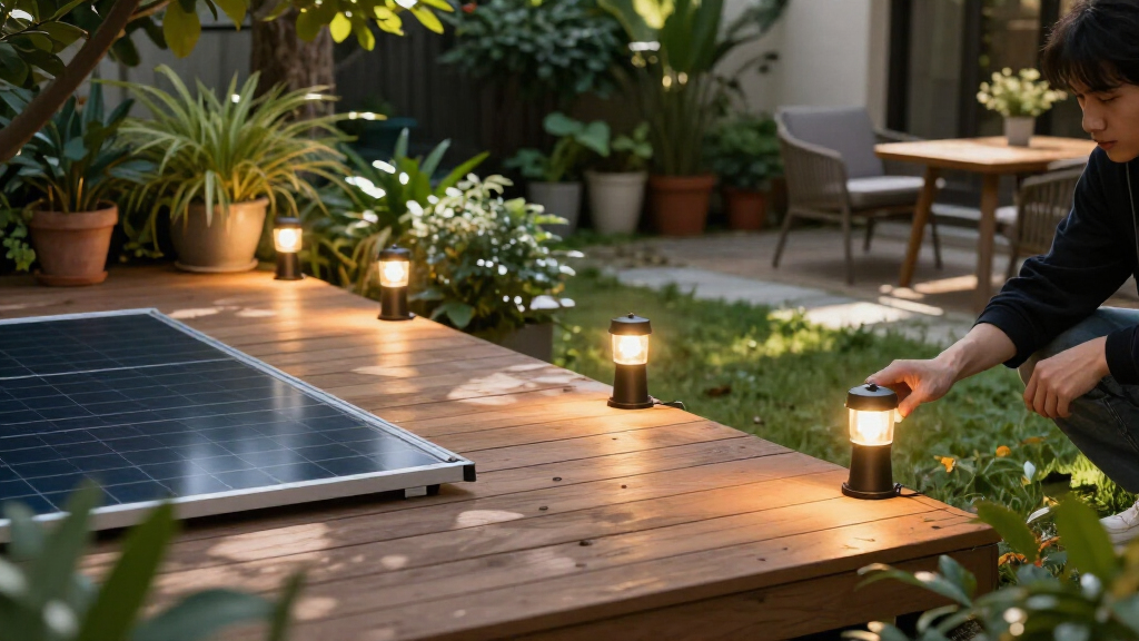 solar deck lights