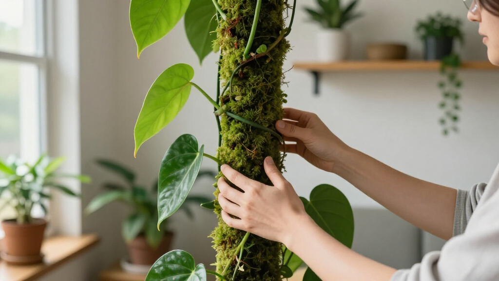 moss poles for philodendron